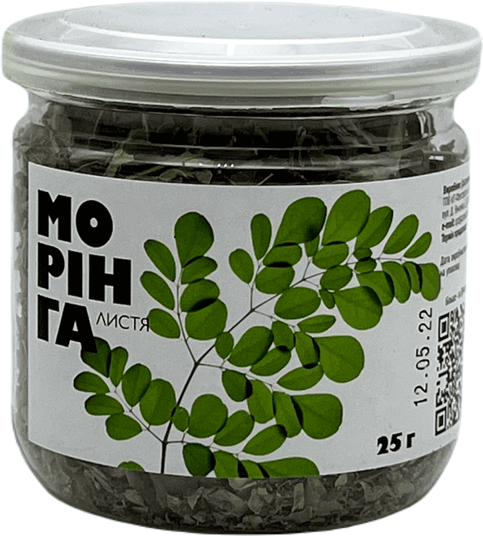 Морінга сушена в банці, 25г