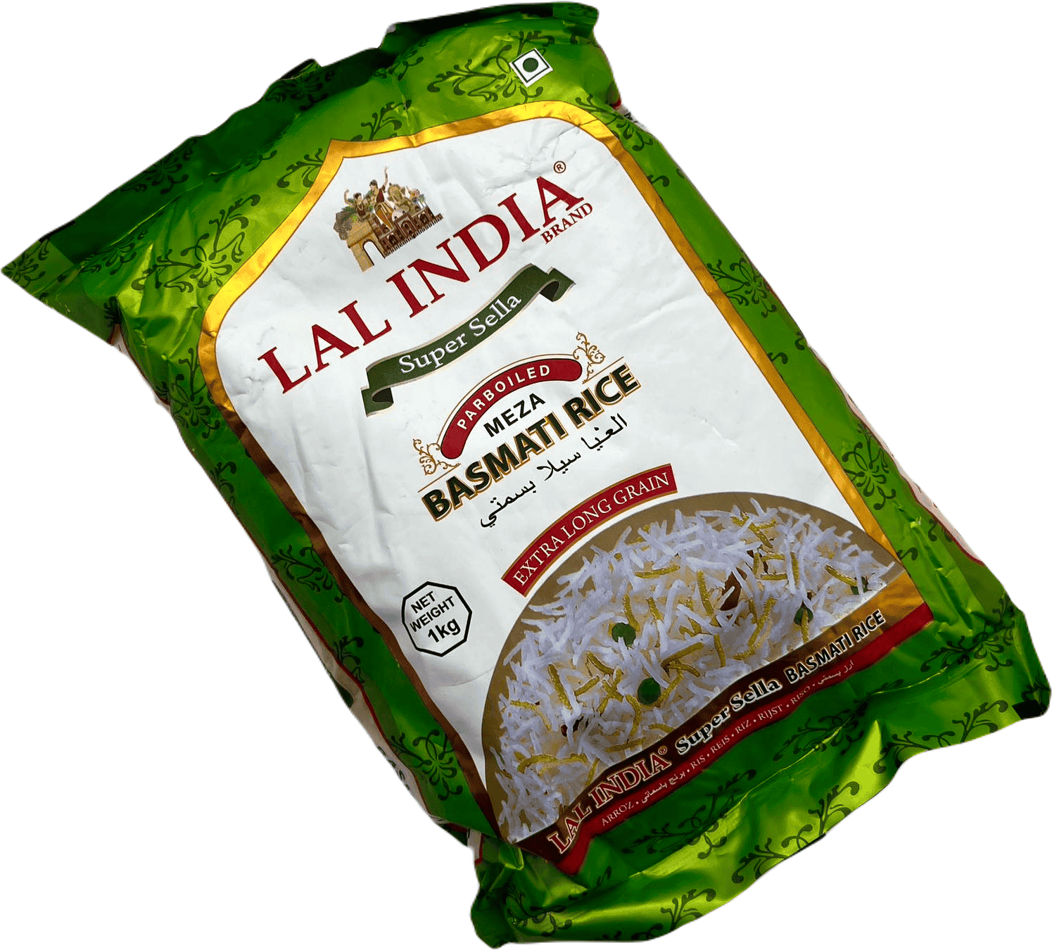 Рис басматі пропарений Lal India в упаковці 1кг