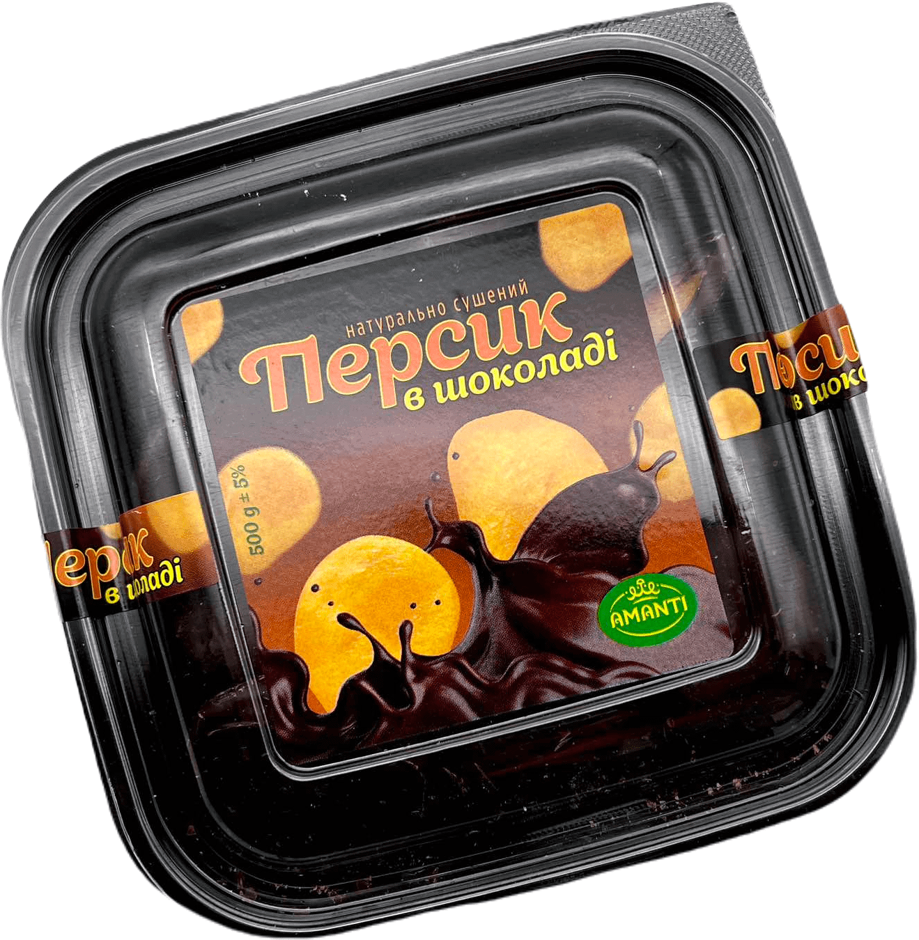 Сушений персик у шоколаді, 500г
