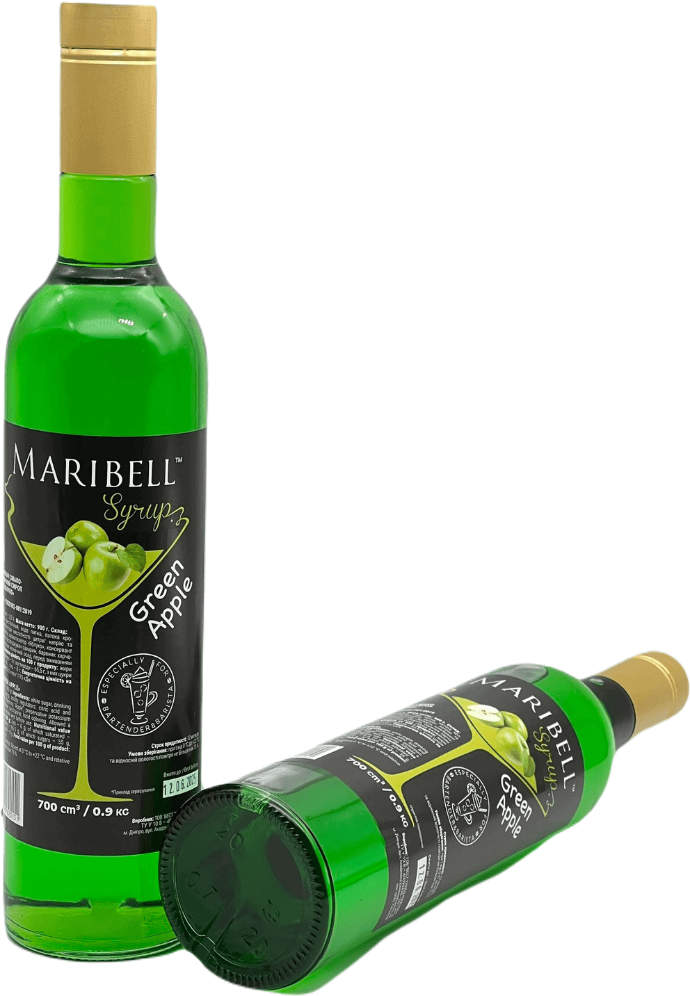 Сироп зелене яблуко Maribell, 700мл