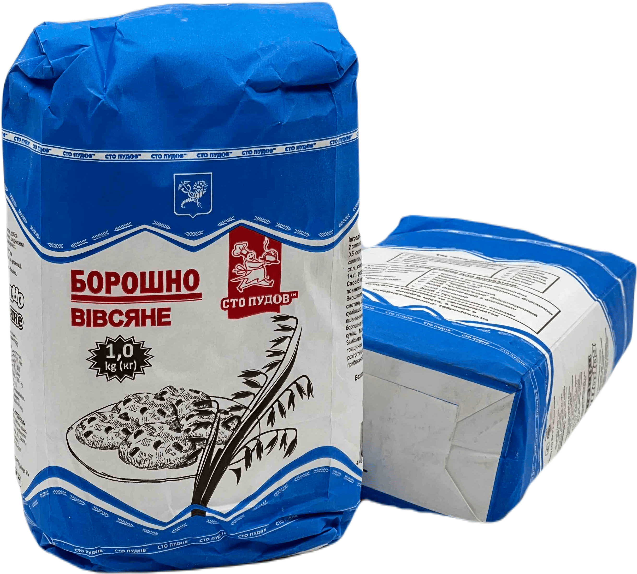 Вівсяне борошно в упаковці, 1кг