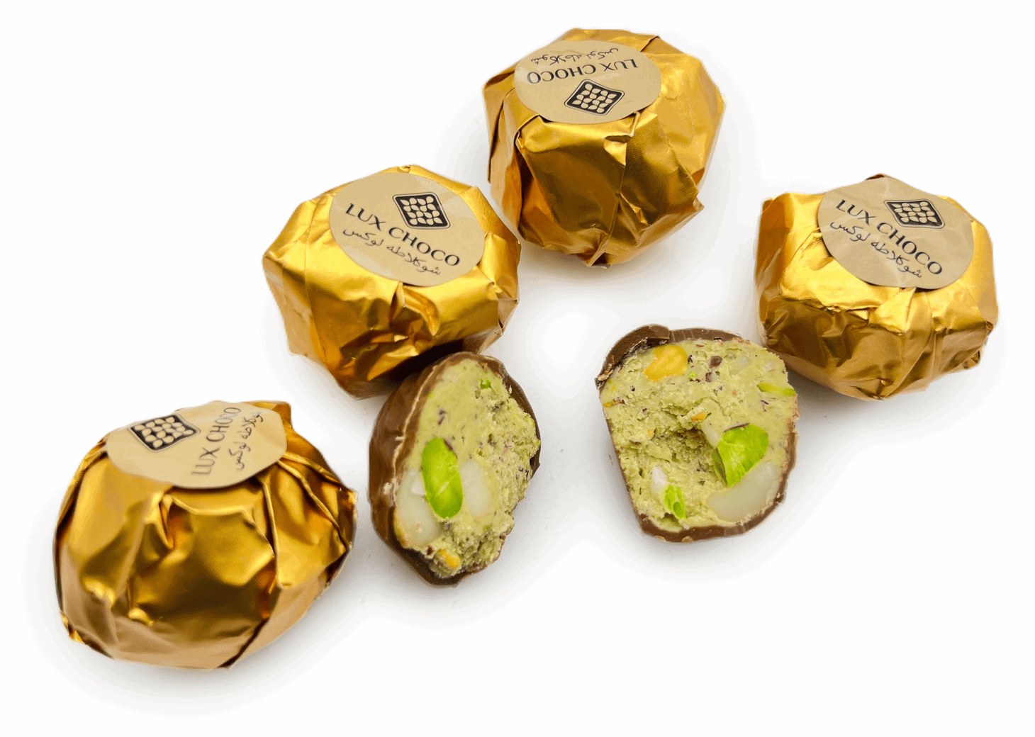 Дубайські цукерки (мигдаль, фундук) 3113 LUX CHOCO, 1шт