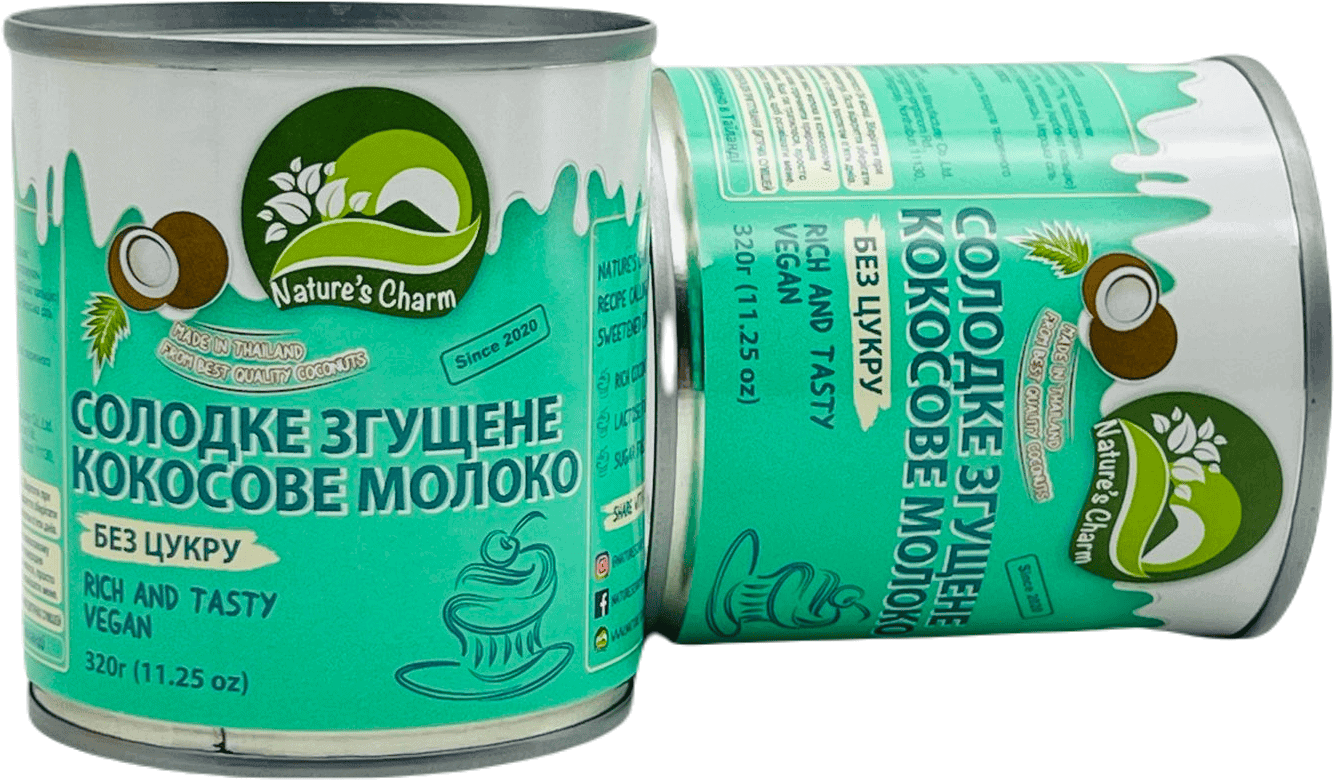 Кокосове згущене молоко Nature’s Charm (без цукру ), 320г