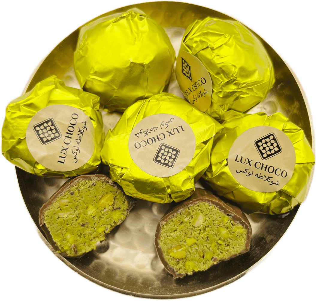 Дубайські цукерки (фісташка, катаїфі, фундук) 3126 LUX CHOCO, 1шт