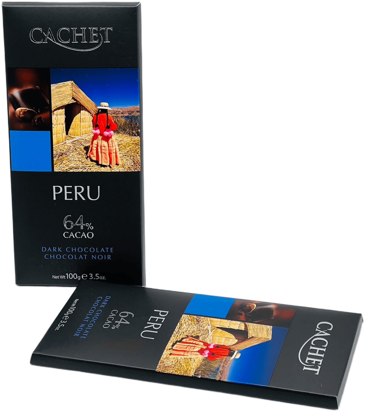 Шоколад черный Peru 64% Cachet, 100г